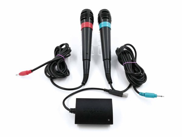 SingStar mikrofonit ja vastaanotin PS2/PS3/PS4