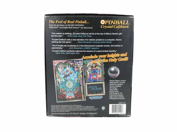 Solid State Pinball: Crystal Caliburn Big Box PC 3.5 Disk