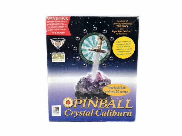 Solid State Pinball: Crystal Caliburn Big Box PC 3.5 Disk