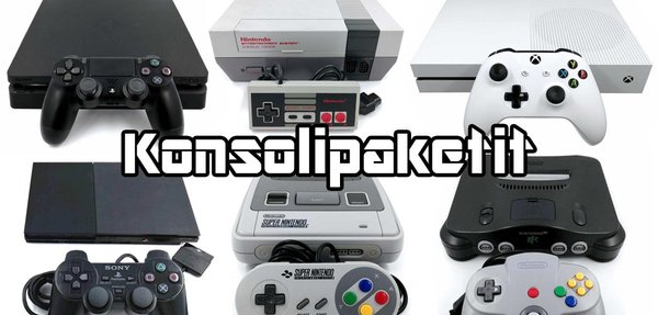 Käytetyt konsolit Nintendo, PlayStation, Xbox